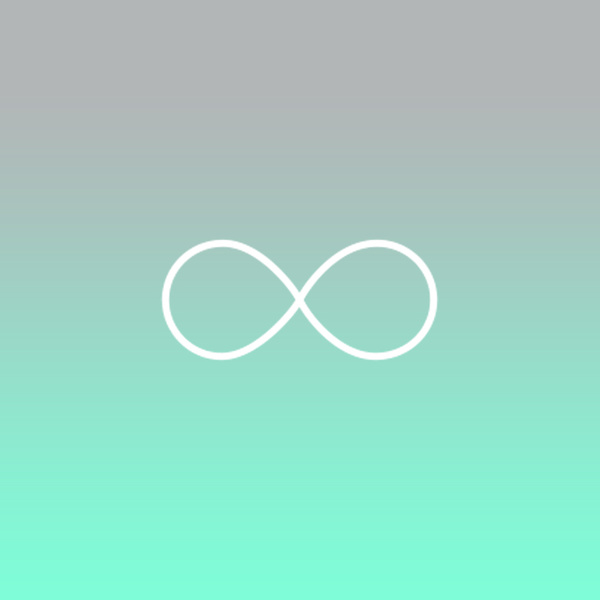 Infinity Sign Galaxy Tiffany Fade Symbol