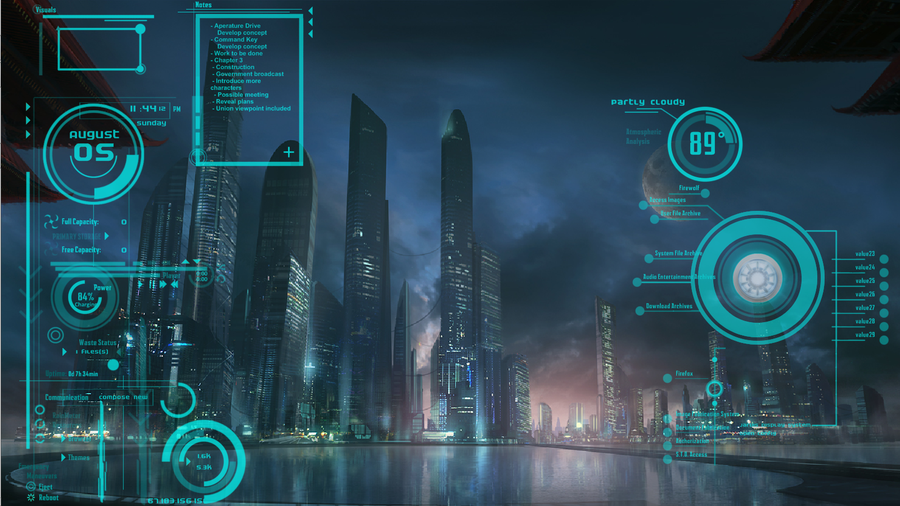 interactive jarvis desktop background