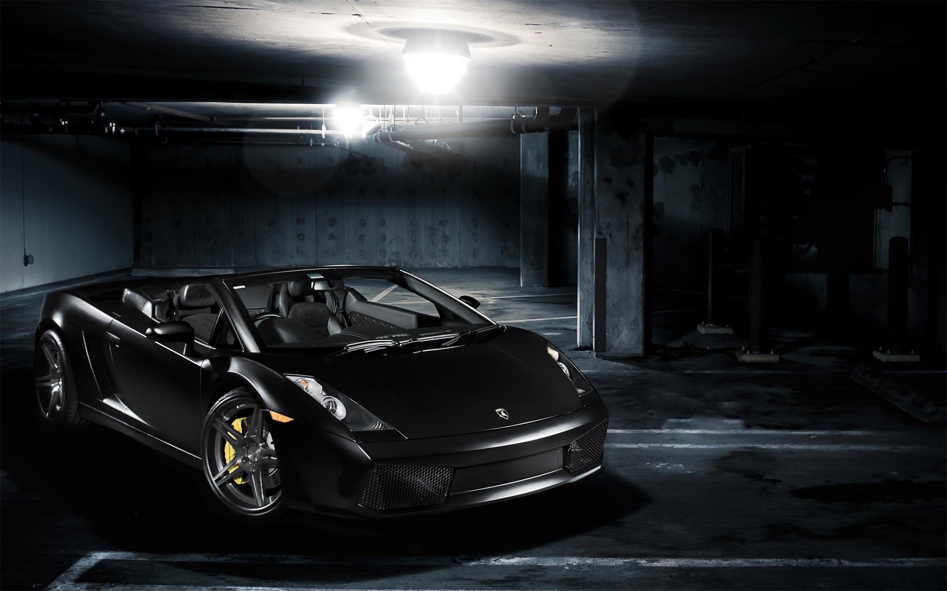 Gallardo Spyder Black Lamborghini Wallpaper
