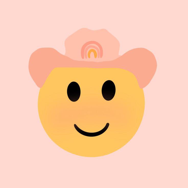boho cowgirl emoji Preppy wallpaper Apple watch wallpaper
