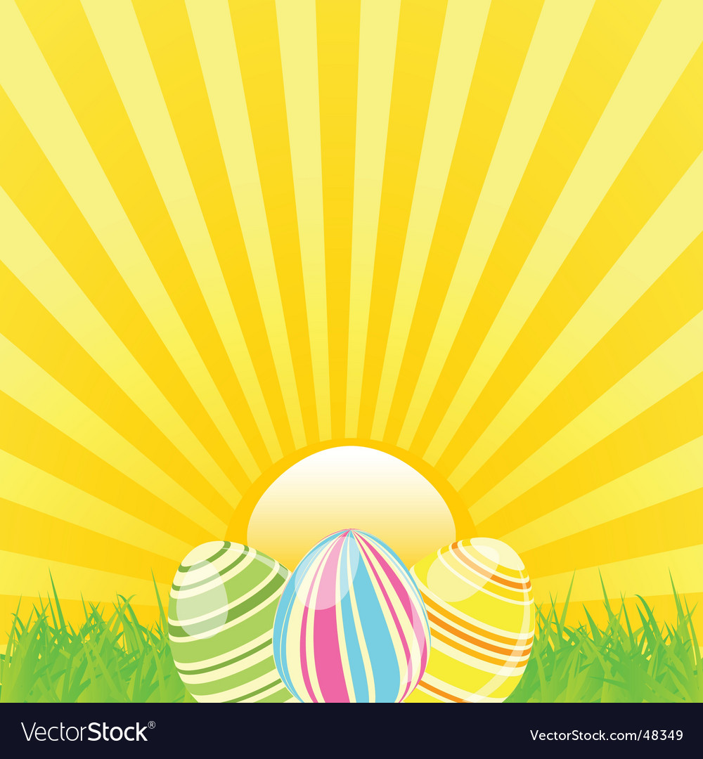 Easter Sunshine Background Royalty Vector Image