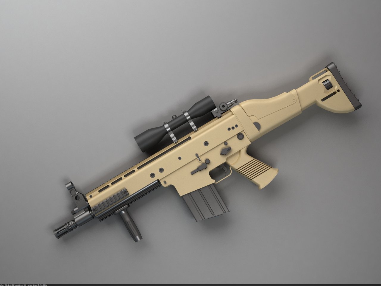 Fn Scar H Battle Rifle Top By Samouel