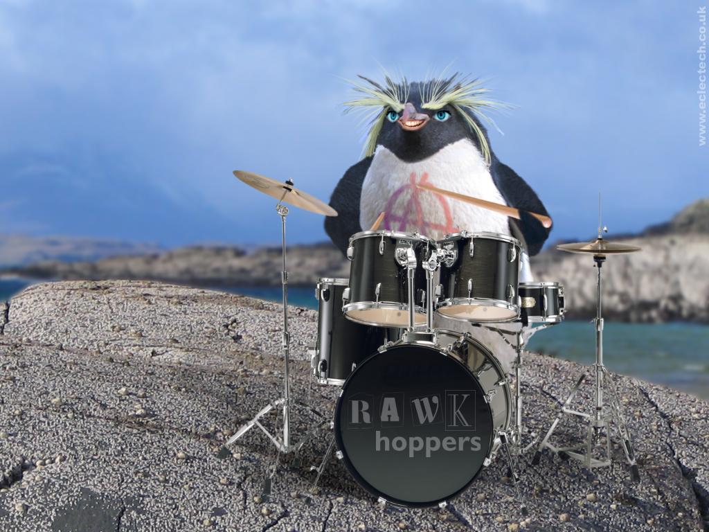 The Rockhopper Drummer For Rawkhoppers