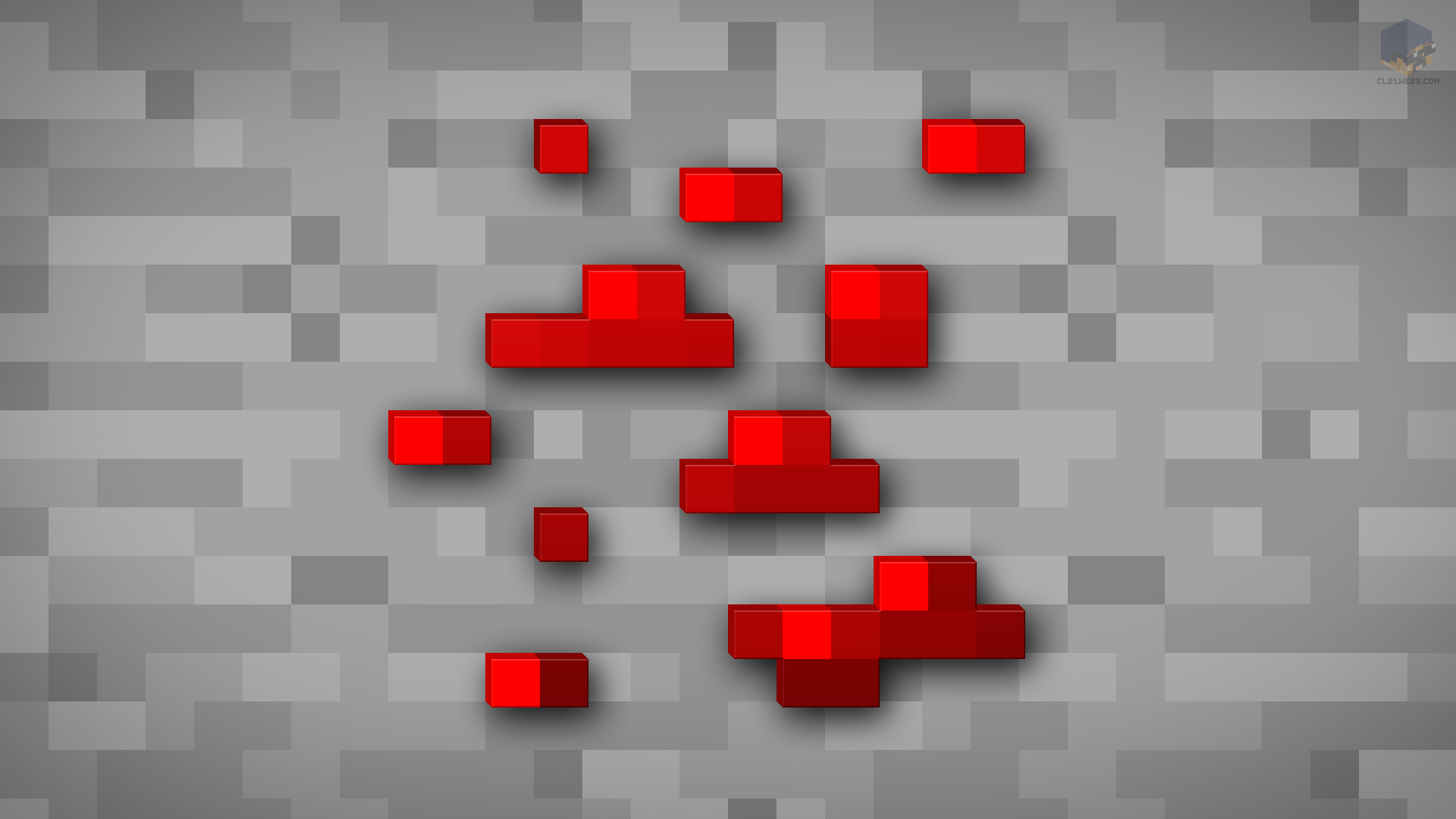 Minecraft Shaded Redstone Ore Wallpaper By Chrisl21