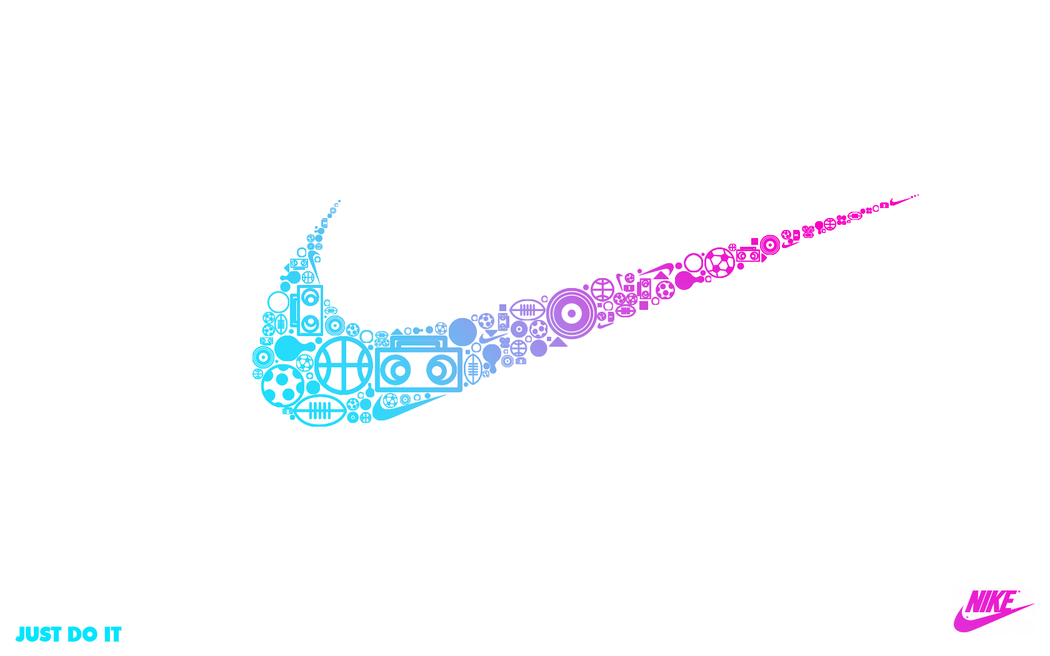 just do it nike colorful
