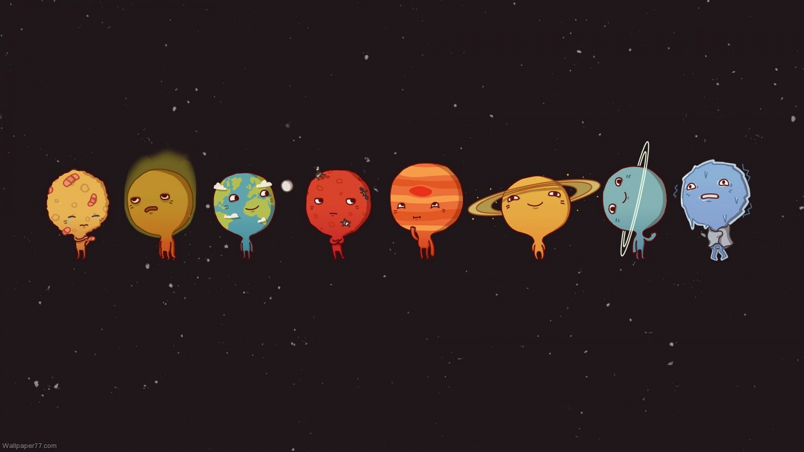 Solar System Cute Fun Wallpaper Funny Jpg