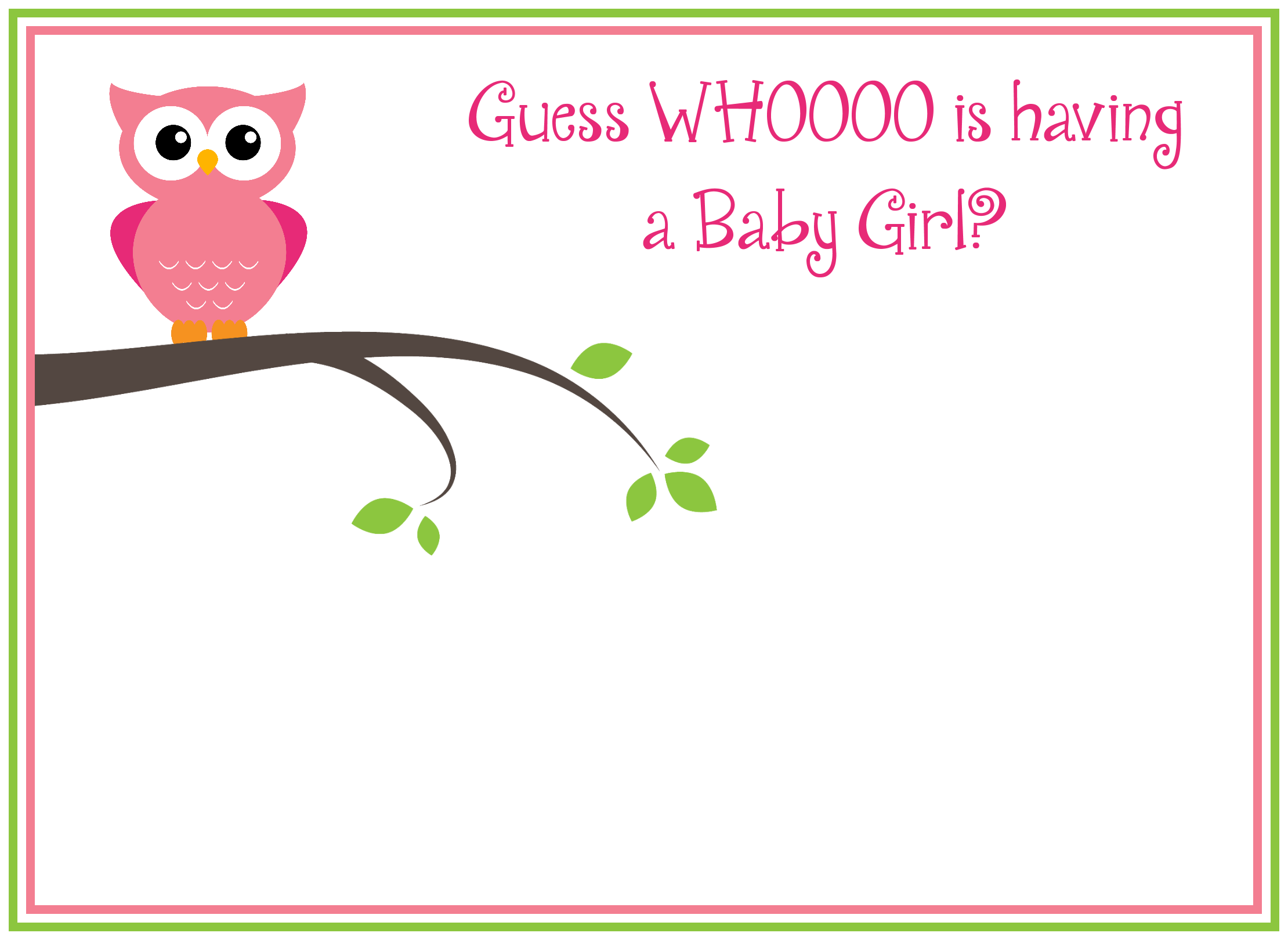 Printable Owl Baby Shower Invitations Accessories