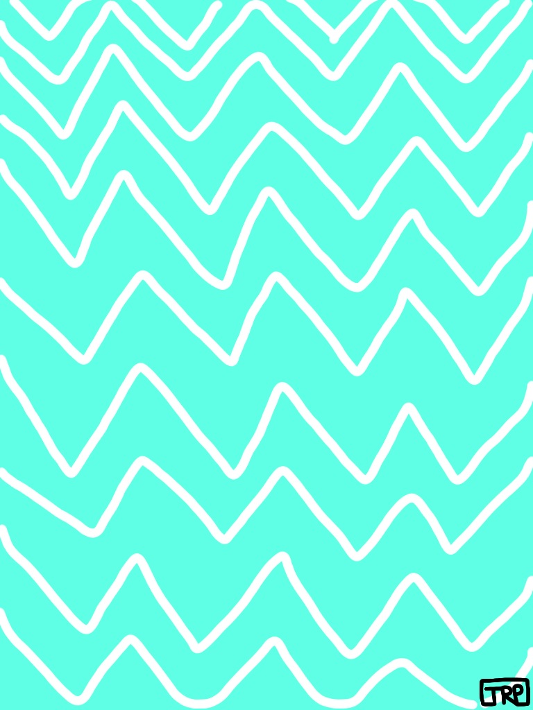 Teal Chevron Wallpaper Blue