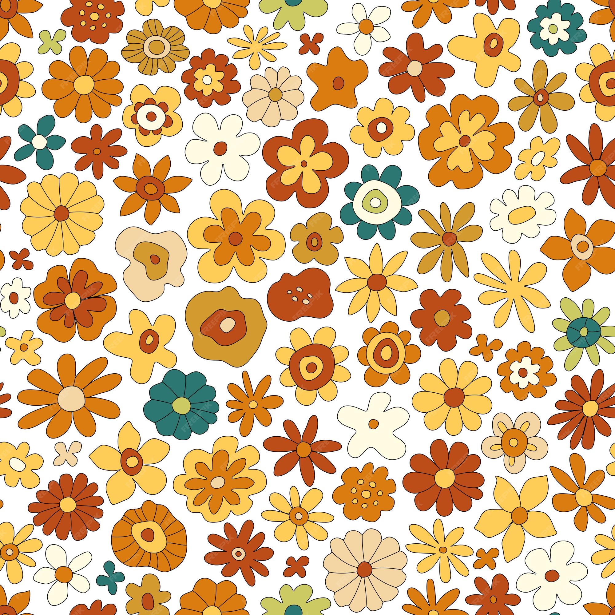 70s Flower Wallpaper