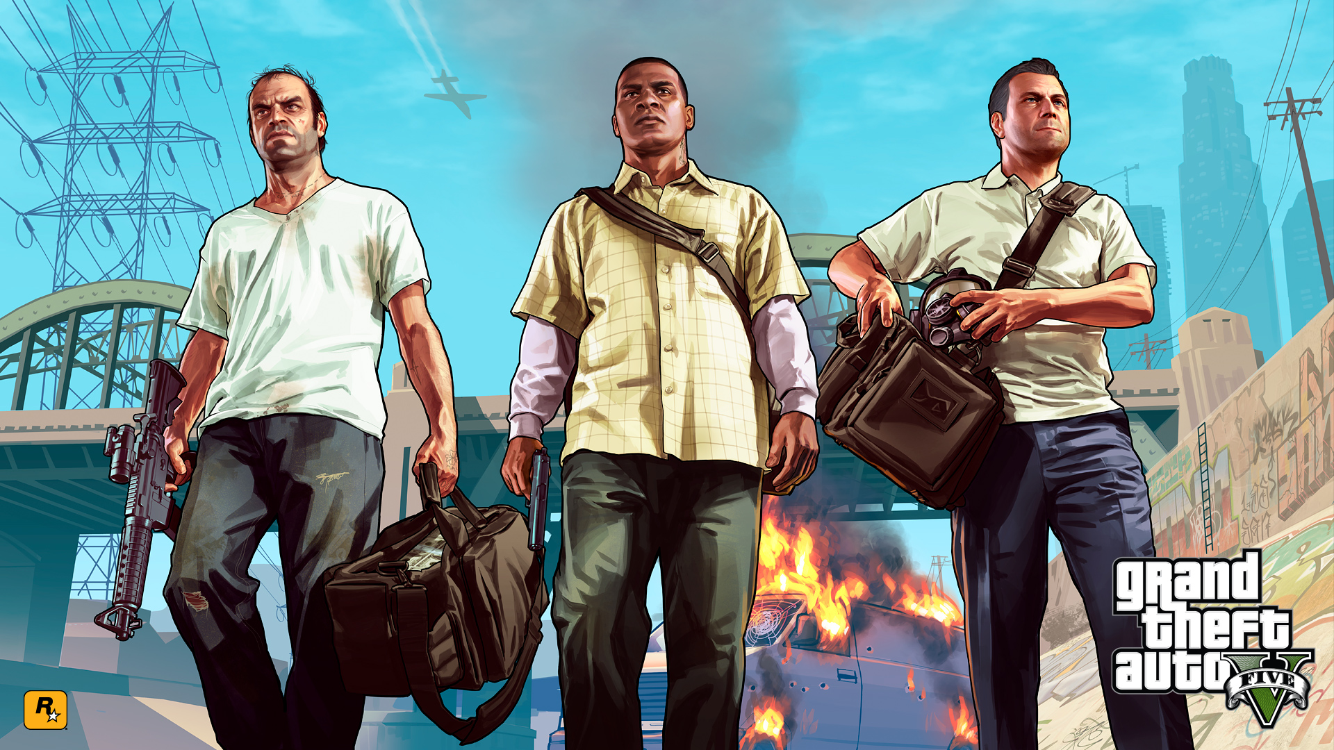 Wallpaper Gta Grand Theft Auto V Rockstar Desktop