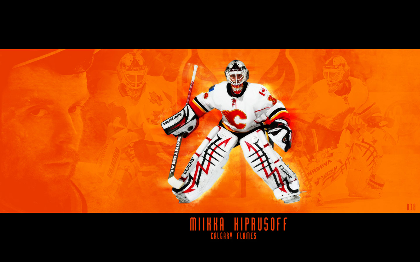 NHL Wallpapers   Miikka Kiprusoff Flames Widescreen wallpaper