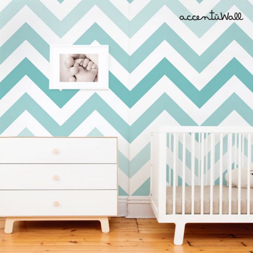 teal peel and stick fabric wallpaper repositionable chevron teal peel