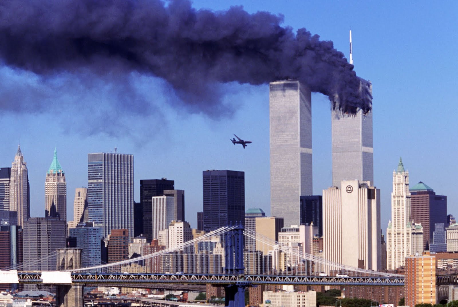  airplane crashes to the World Trade Center New York 11 Sept 2001