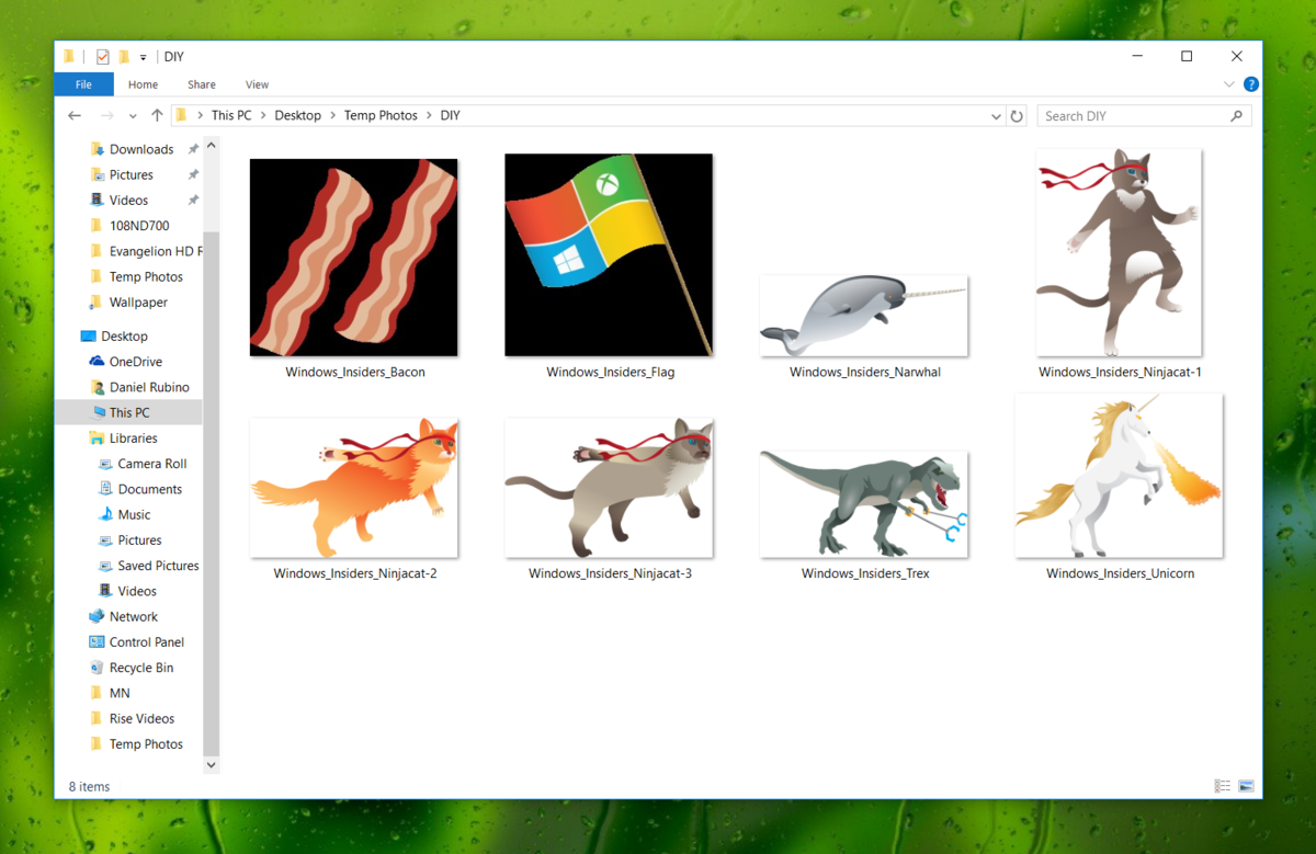 Microsoft Thanks Windows10 Insiders With Ninjacat Wallpaper Mashups