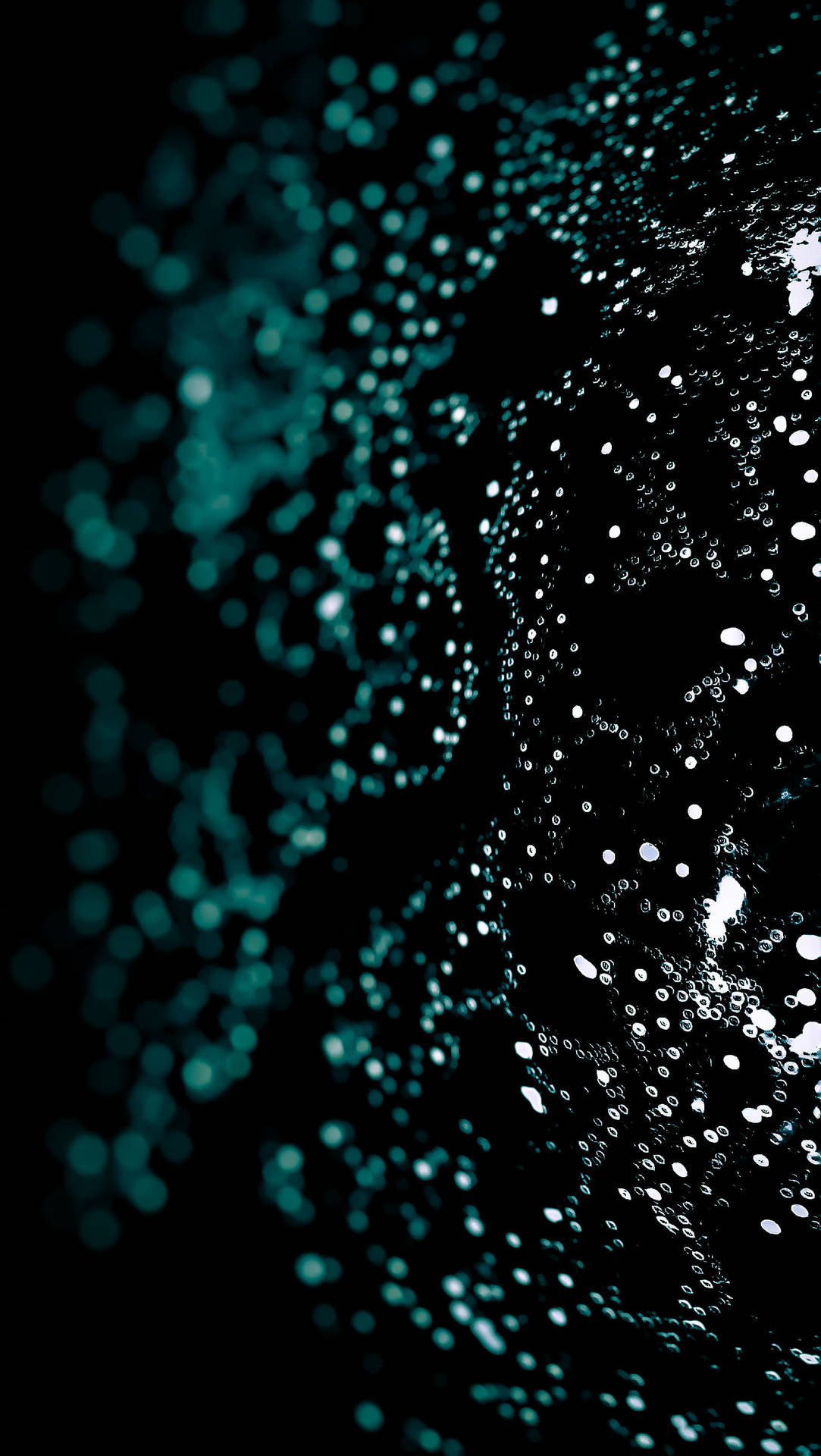 Beautiful Wet Dark Green Surface iPhone Wallpaper