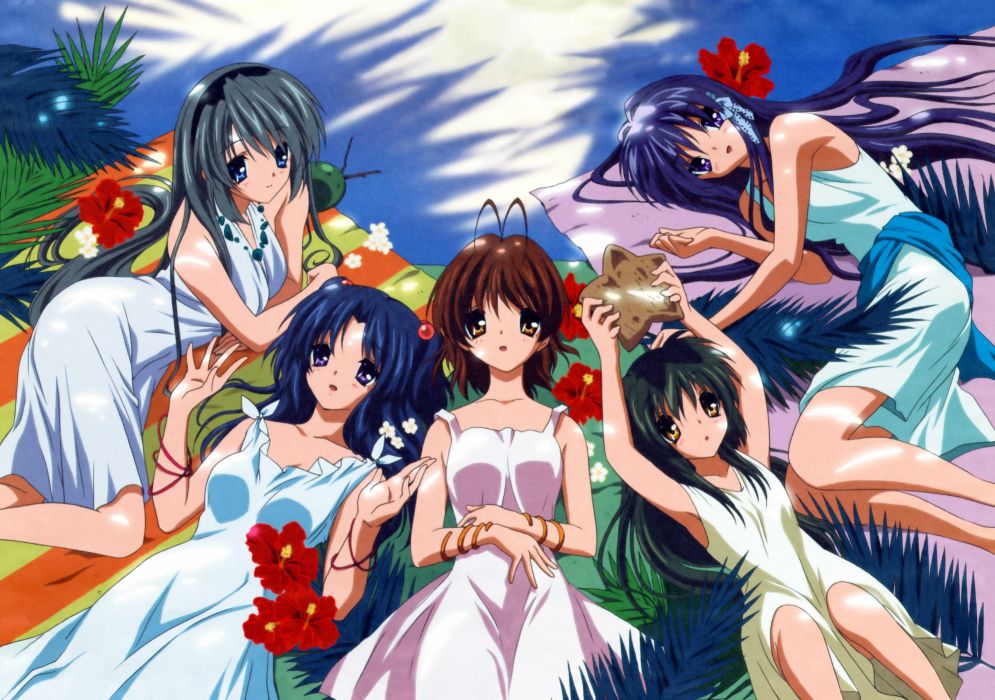 Ichinose Kotomi Nad Sakagami Tomoyo Ibuki Fuko Furukawa Nagisa