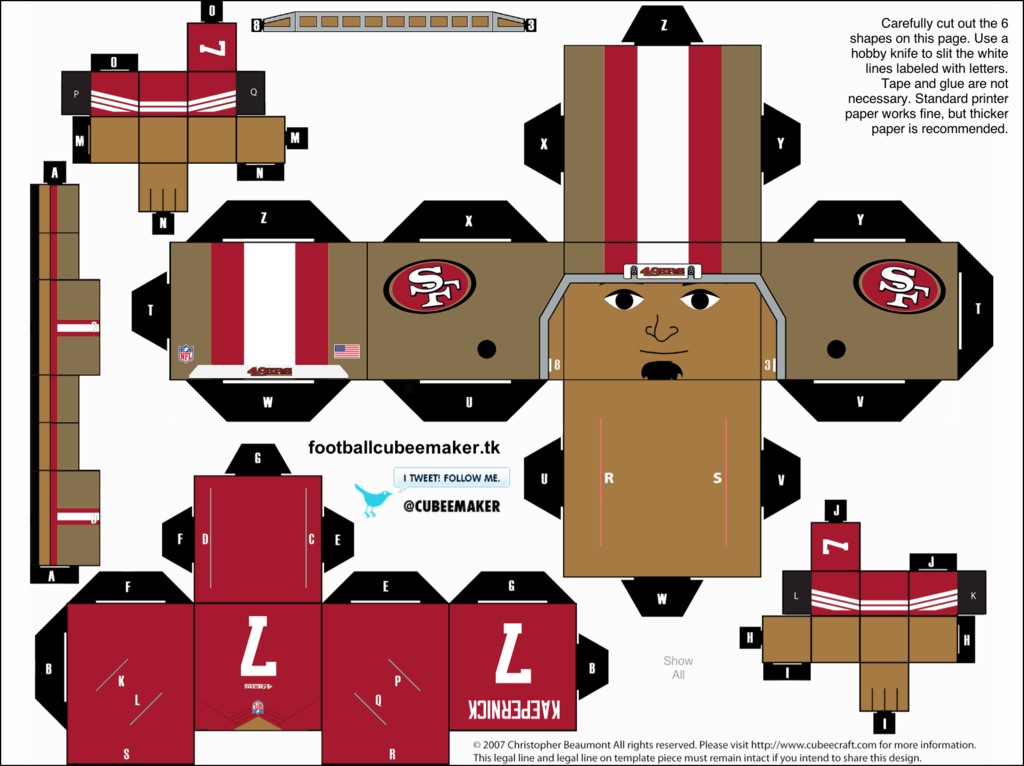 Colin Kaepernick 49ers Cubee by etchings13 on
