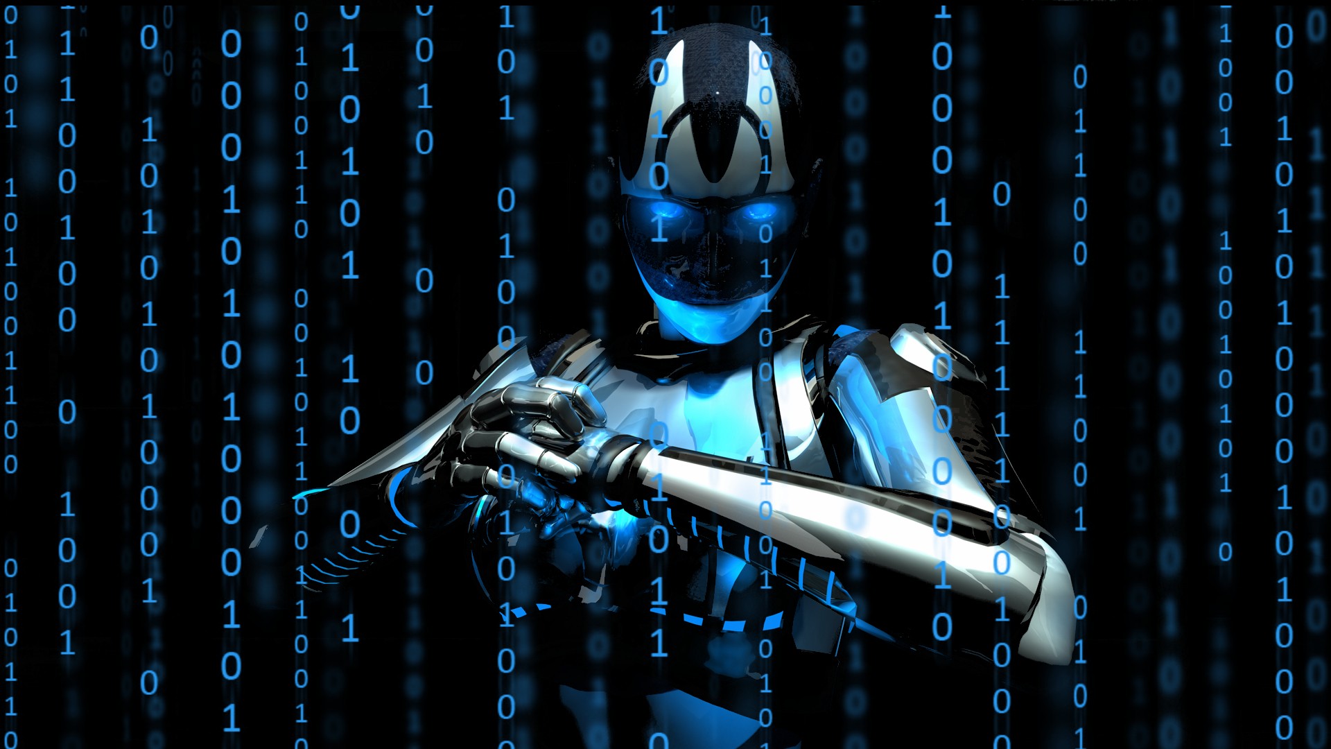 Wallpaper Robots Cyborgs Binary Machines Science