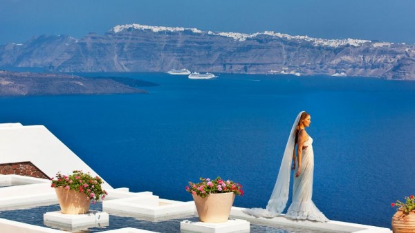 Santorini Greece HD Wallpaper