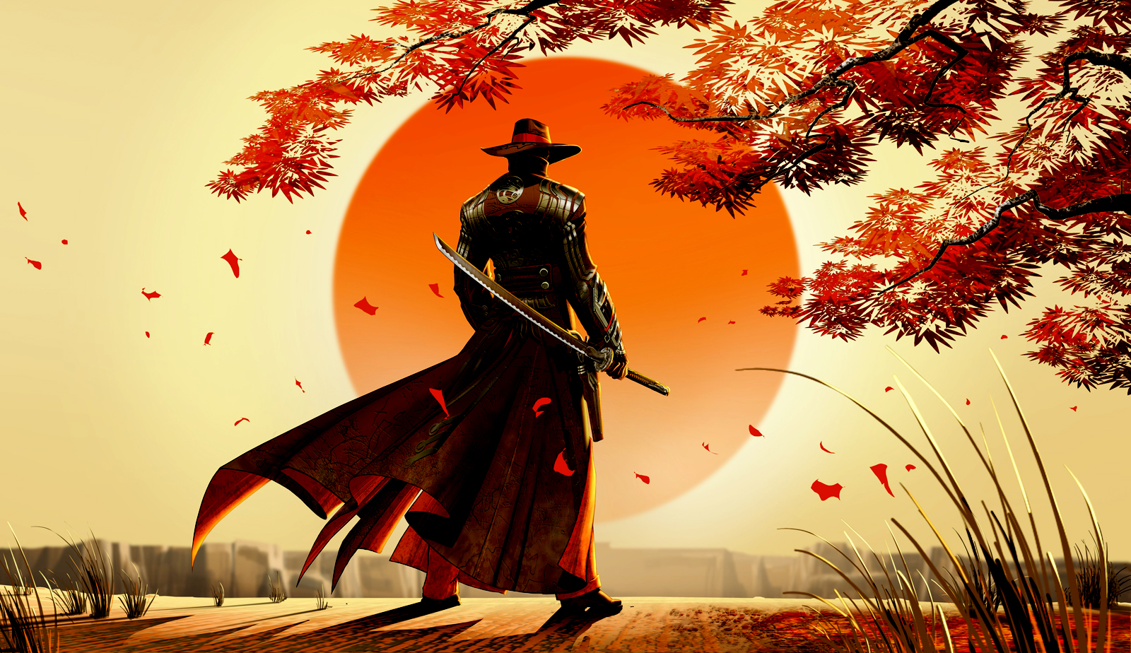 Red Steel Western Samurai Game Wallpaper