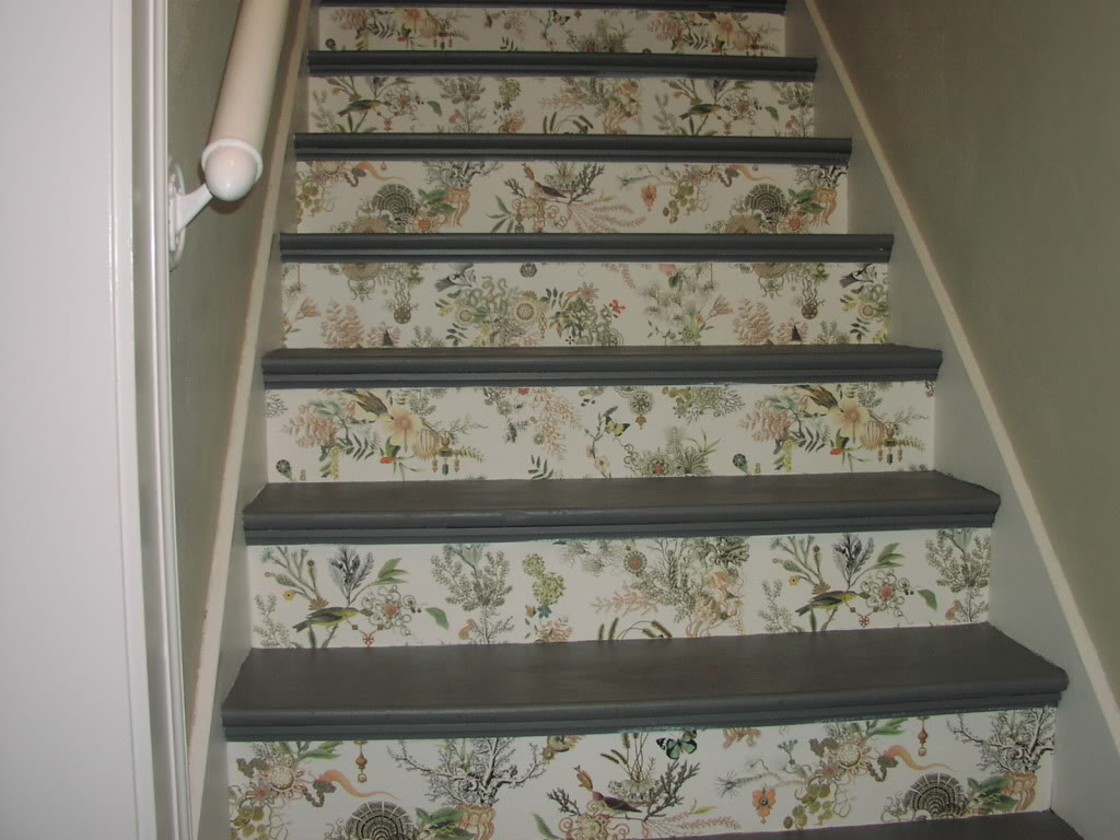 Wallpapered Stair Risers Part Ii