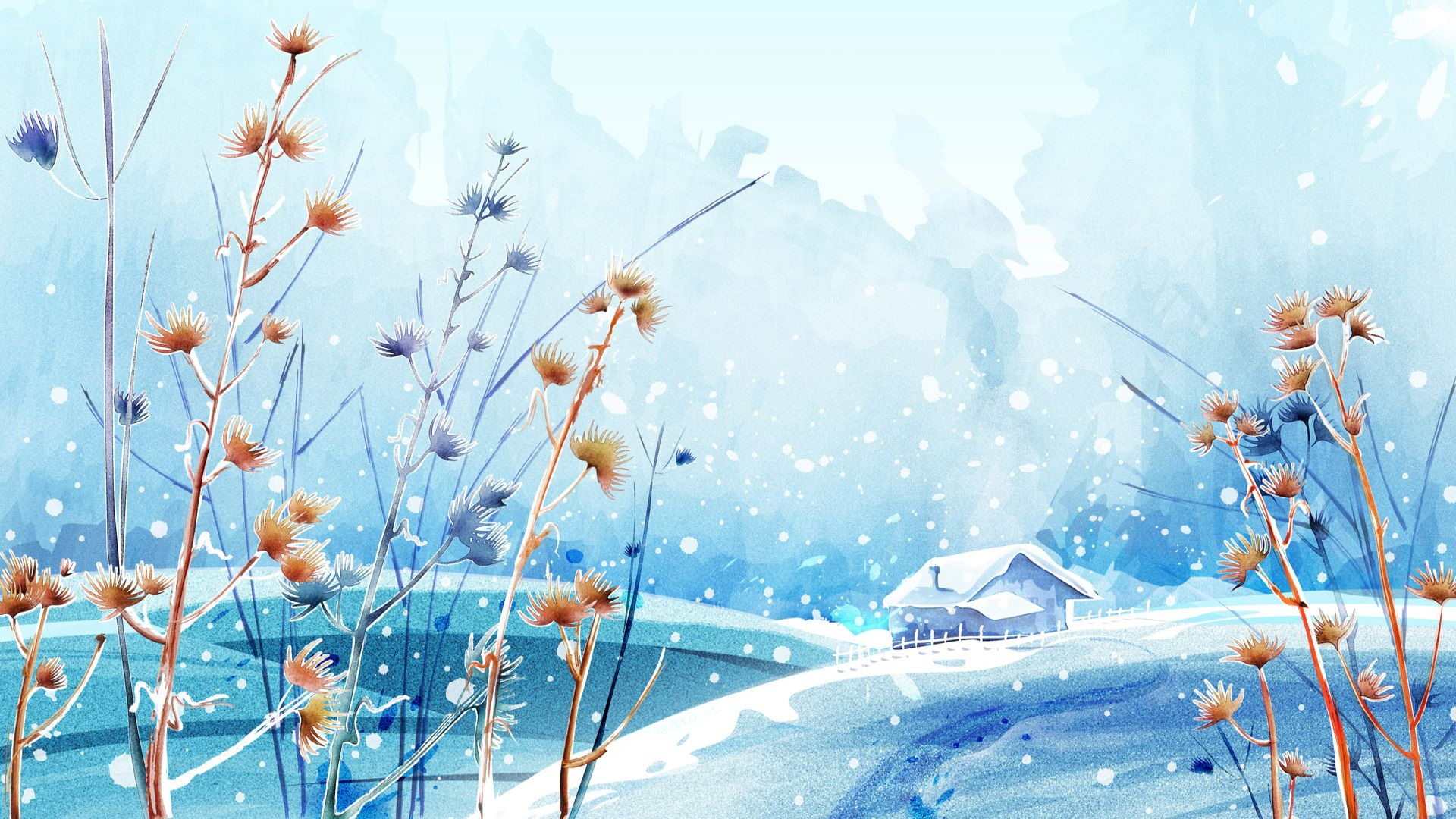 Beautiful Winter Day Desktop Wallpaper Png