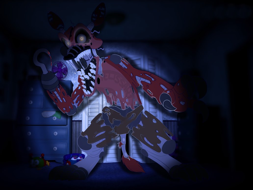Fnaf4 Foxy Surprise By Melissar1