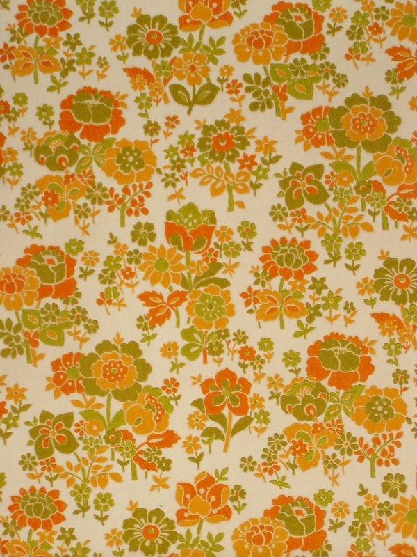 Wallpaper Vintage Crown Jaren Bloemen