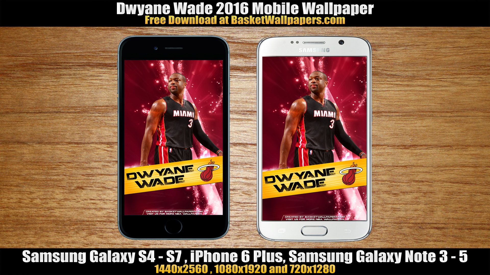 Dwyane Wade Miami Heat Mobile Wallpaper Basketball