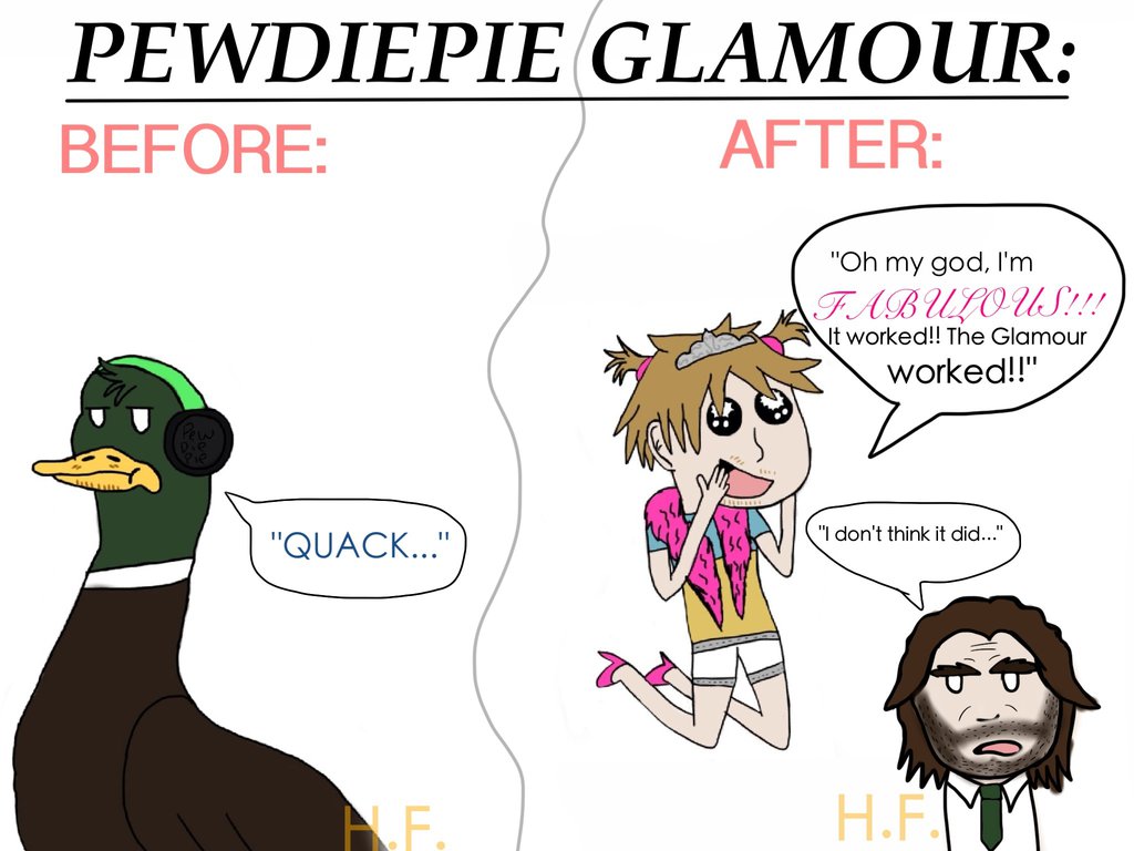 Pewdiepie Glamour The Wolf Among Us by lumpadoodle on