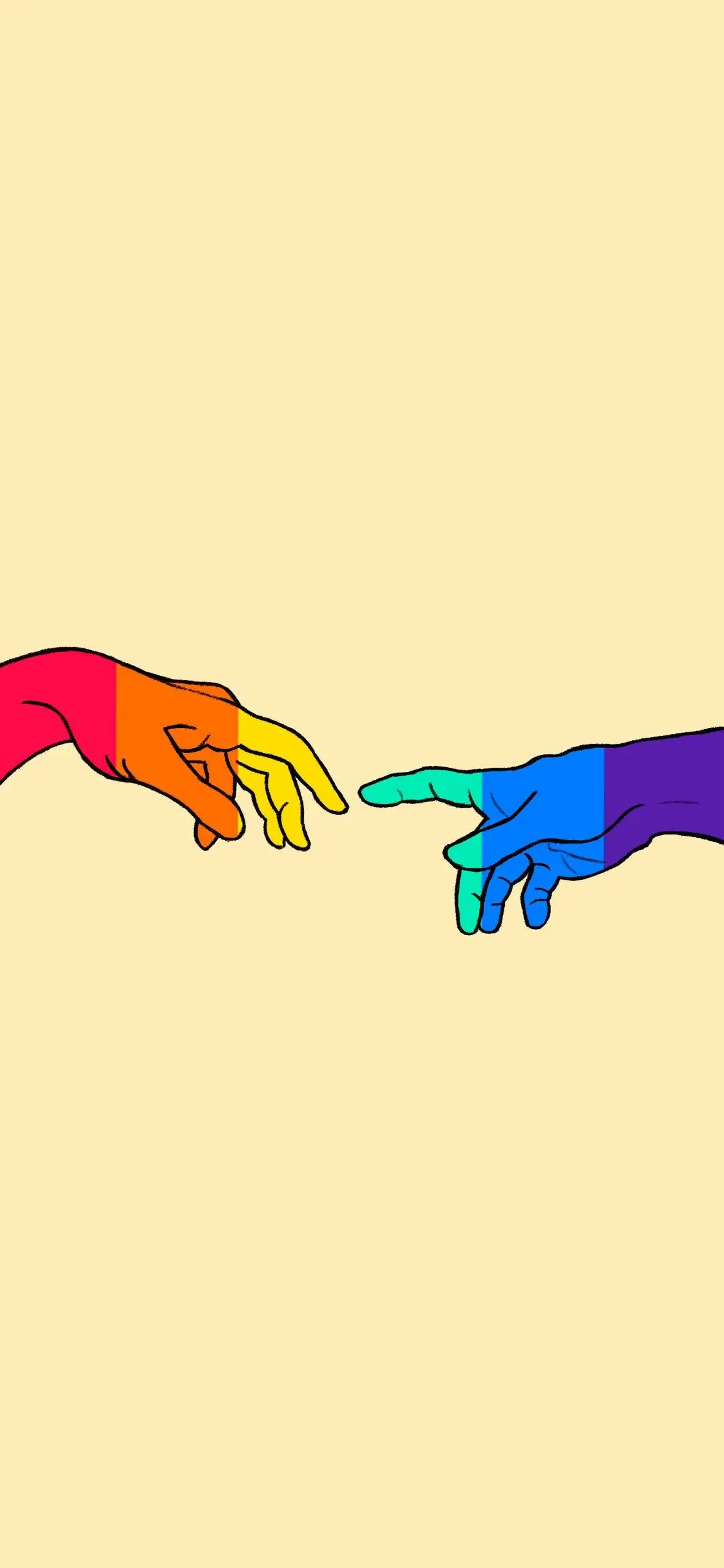 Gay Pride HD Wallpaper Lgbtqia Lgbt Minimalist Fingers Touching