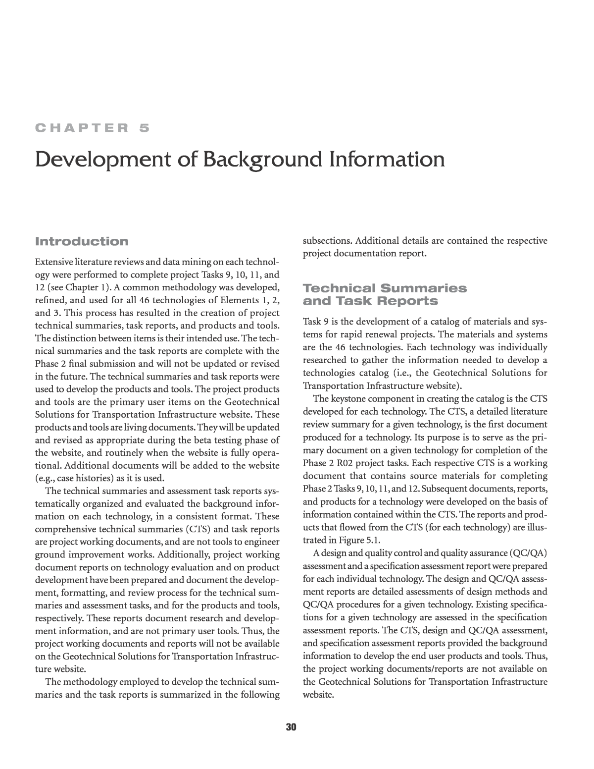 Chapter Development Of Background Information Geotechnical