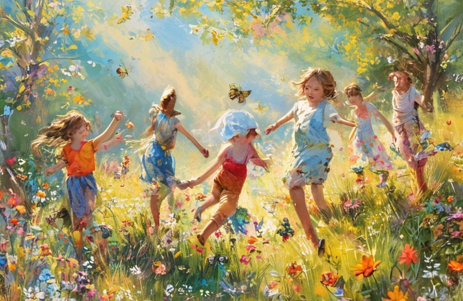 Barefoot Kids Wallpaper