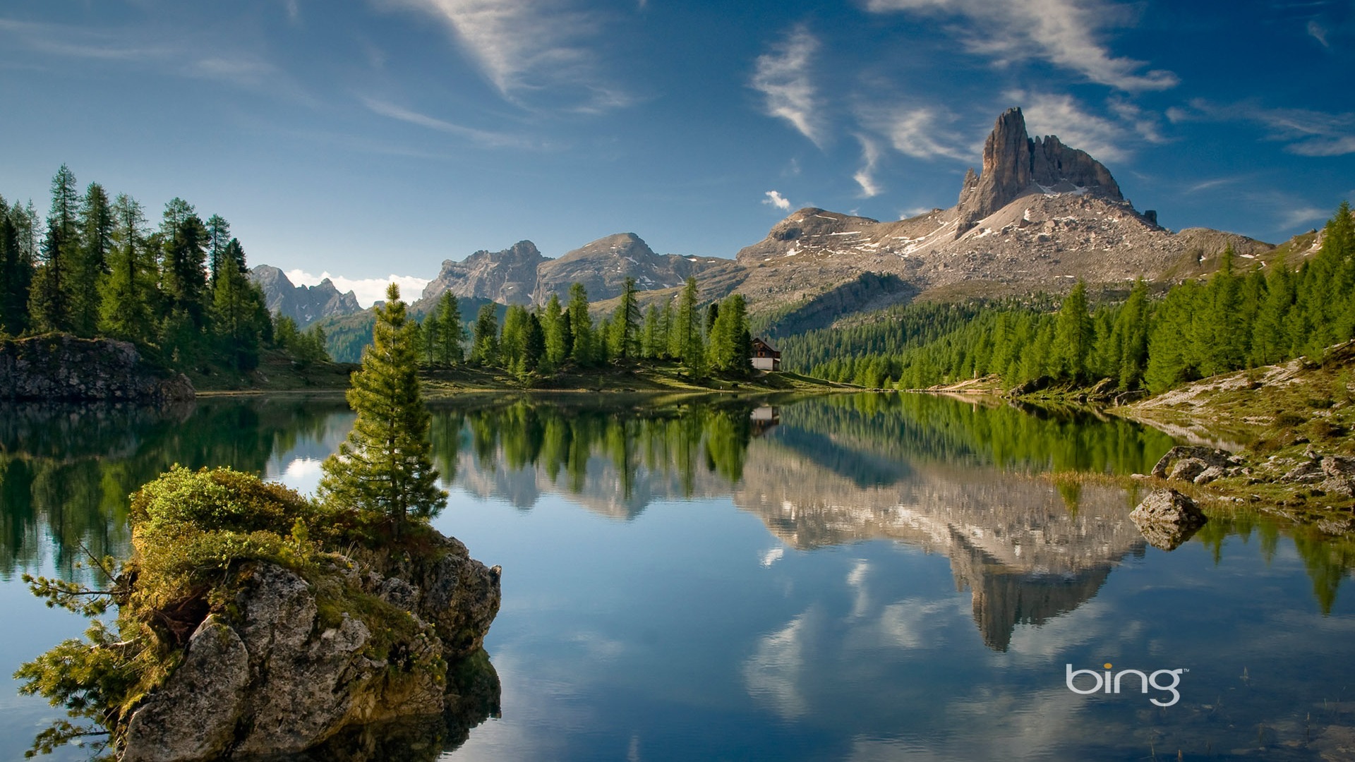 Italian Dolomite Mountain Bing Wallpaper Full HD Desktop
