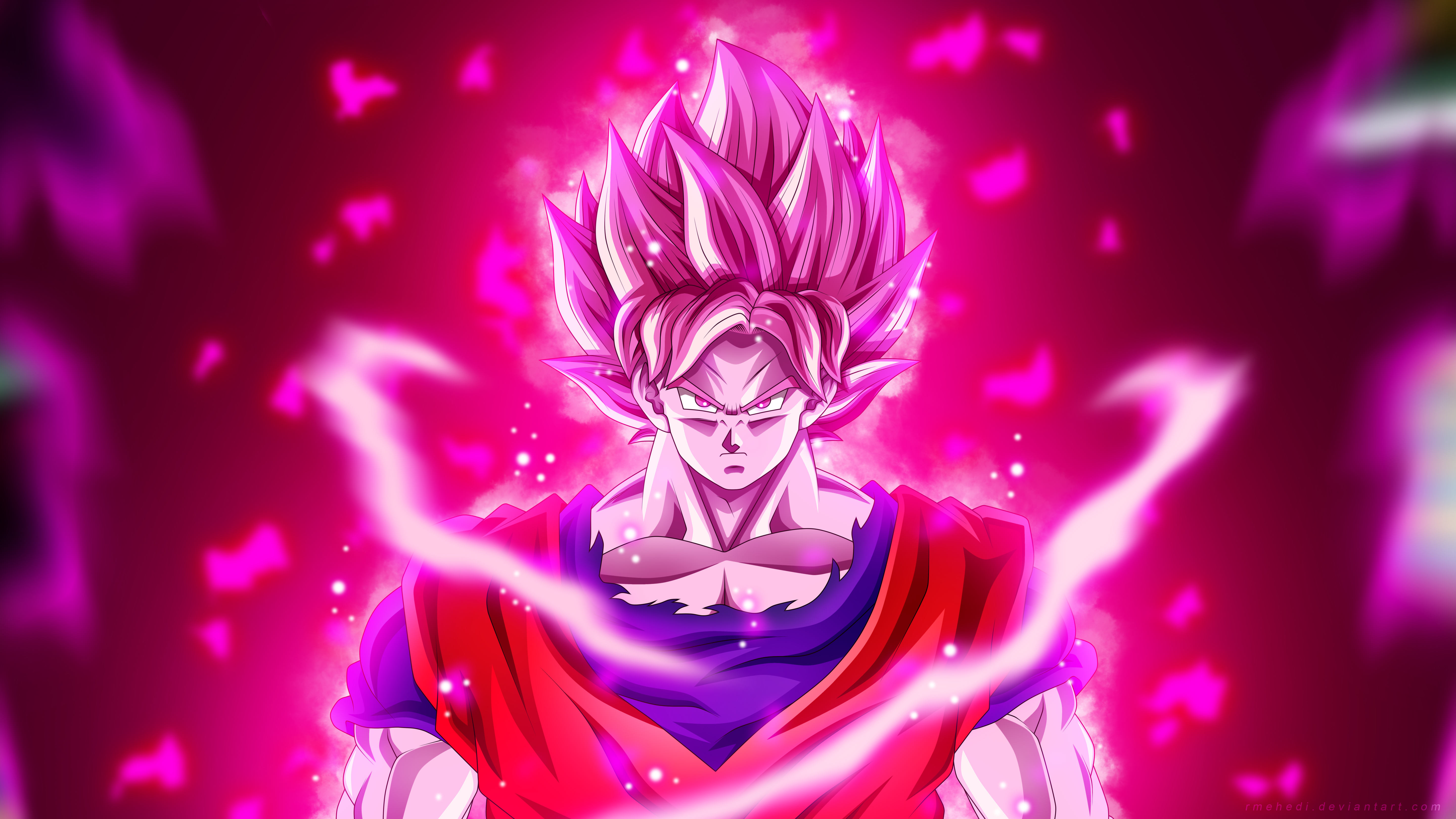 Goku Super Saiyan Blue Kaioken 5k Wallpaper HD Anime 4k Image