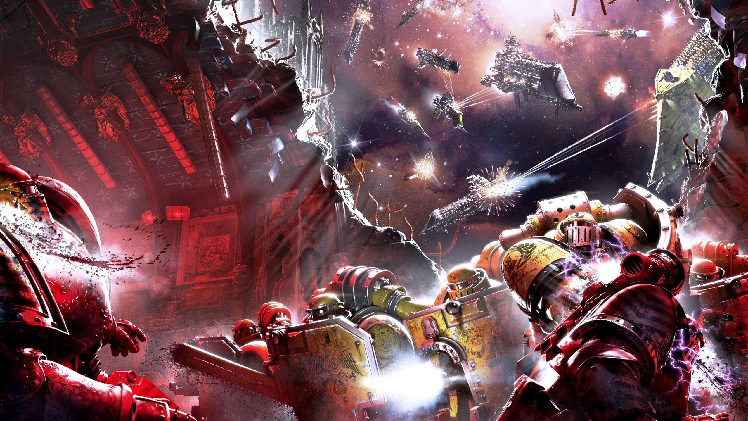 Space Battle Warhammer 40k Wallpaper Id