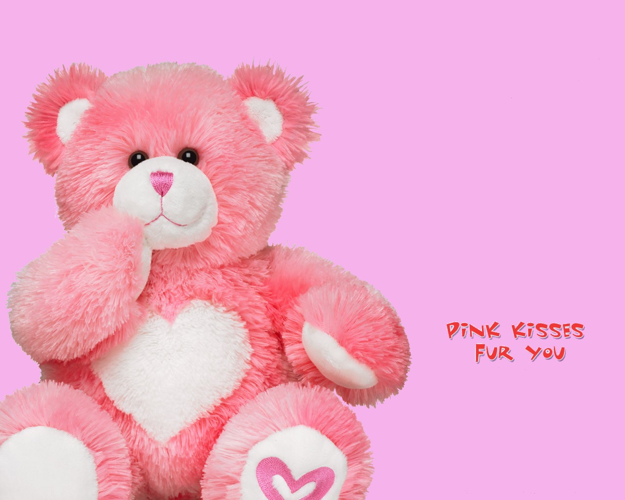 Pinky Teddy Bear Wallpaper Image