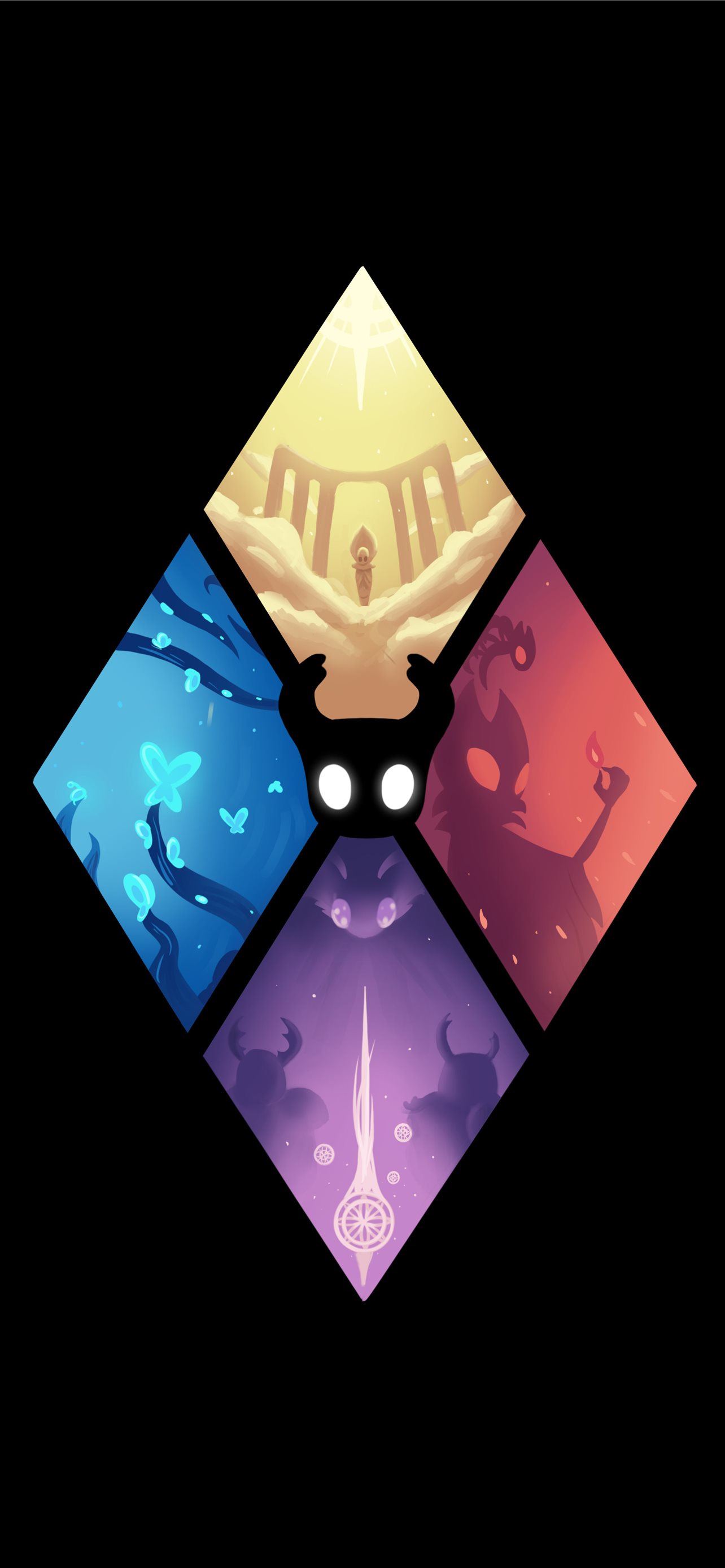 Hollow Knight Amoled Cave iPhone Wallpapers Free Download