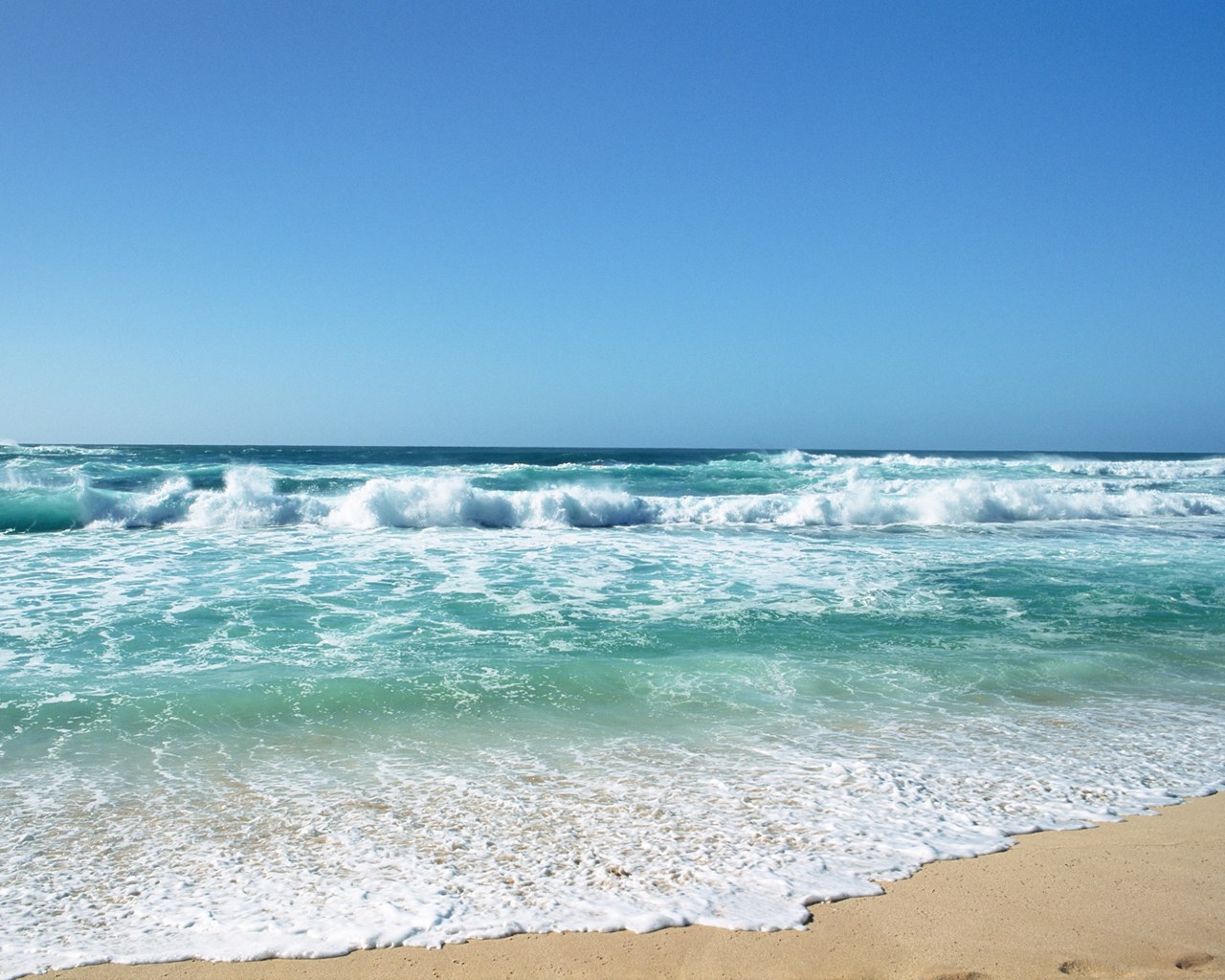 Beach Hawaii S Aquamarine Sea And Blue Sky No Wallpaper