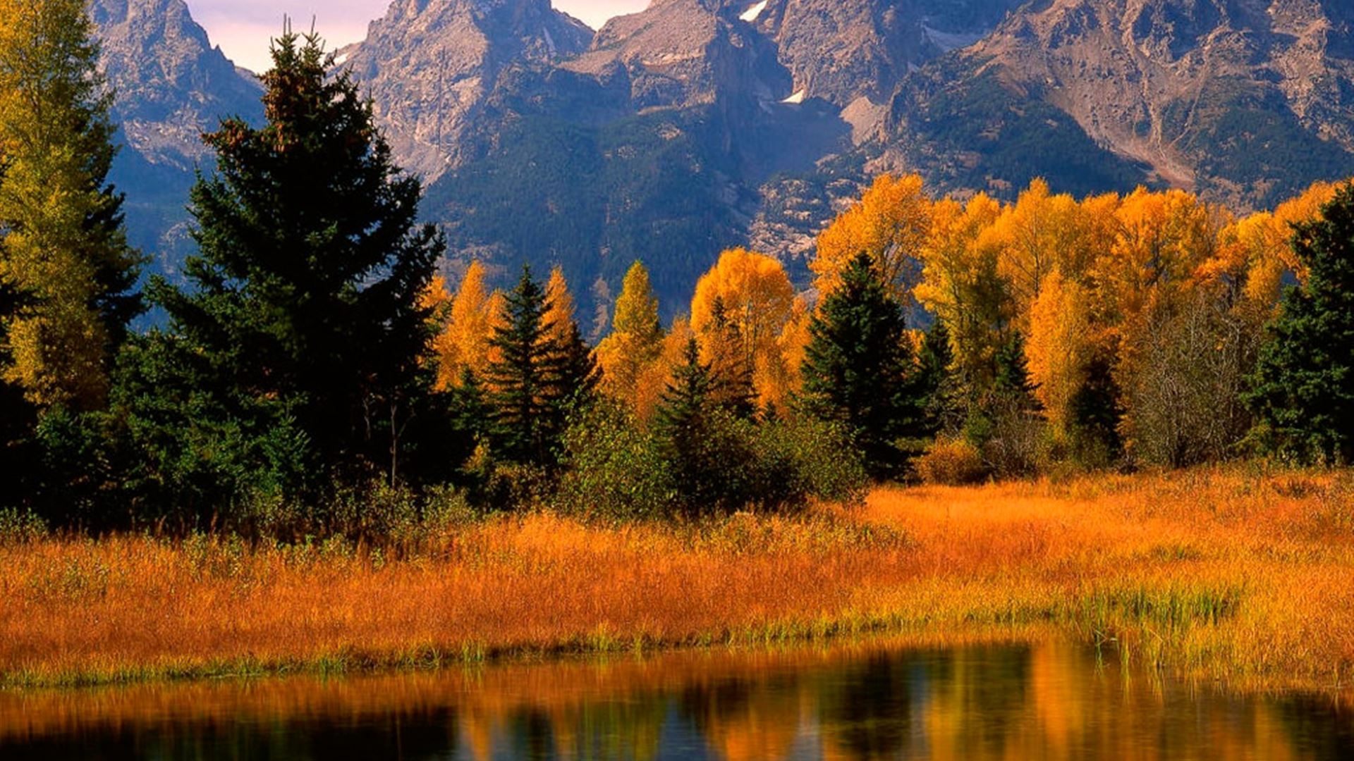 Beautiful Fall Scenery iPad Wallpaper