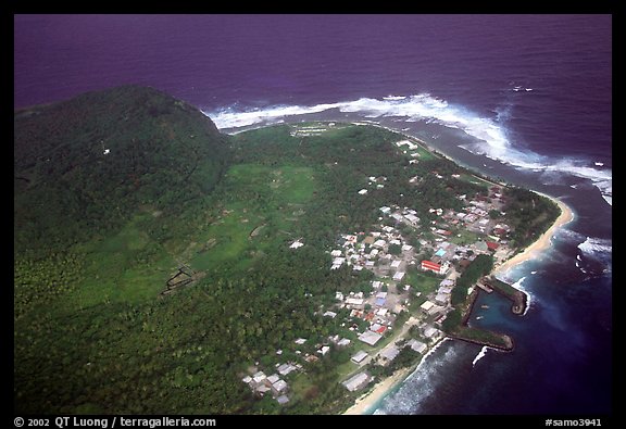  Photo Aerial view of Aanuu village Aunuu Island American Samoa
