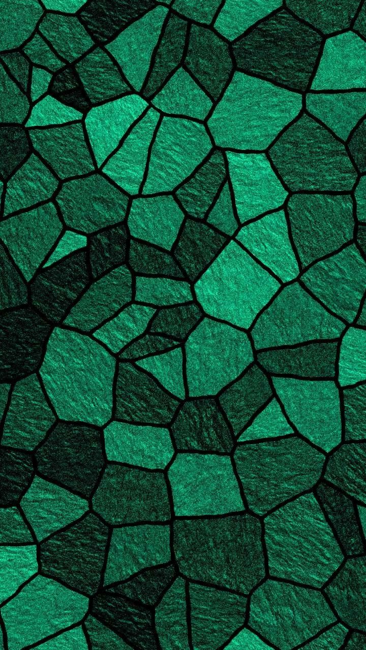 Green Mosaic Tile Pattern Wallpaper Beautiful