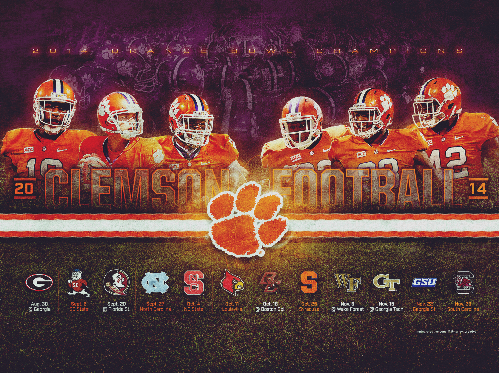 Football Wallpaper Clemson Tigers Boston College Pictures