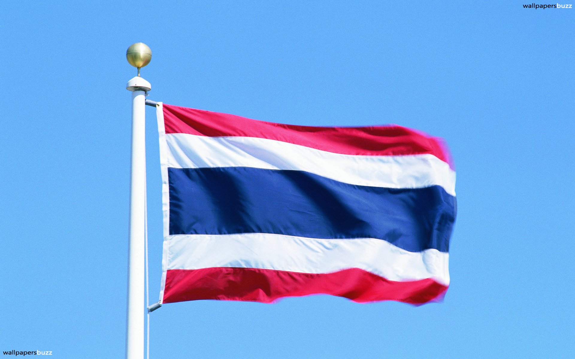 The Flag Of Thailand HD Wallpaper