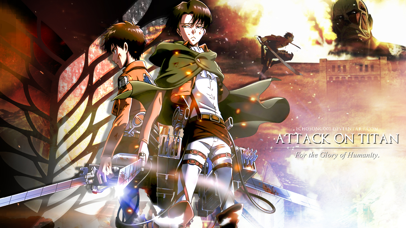 Attack on Titan Wallpaper III 1366x768 by echosong001 1366x768