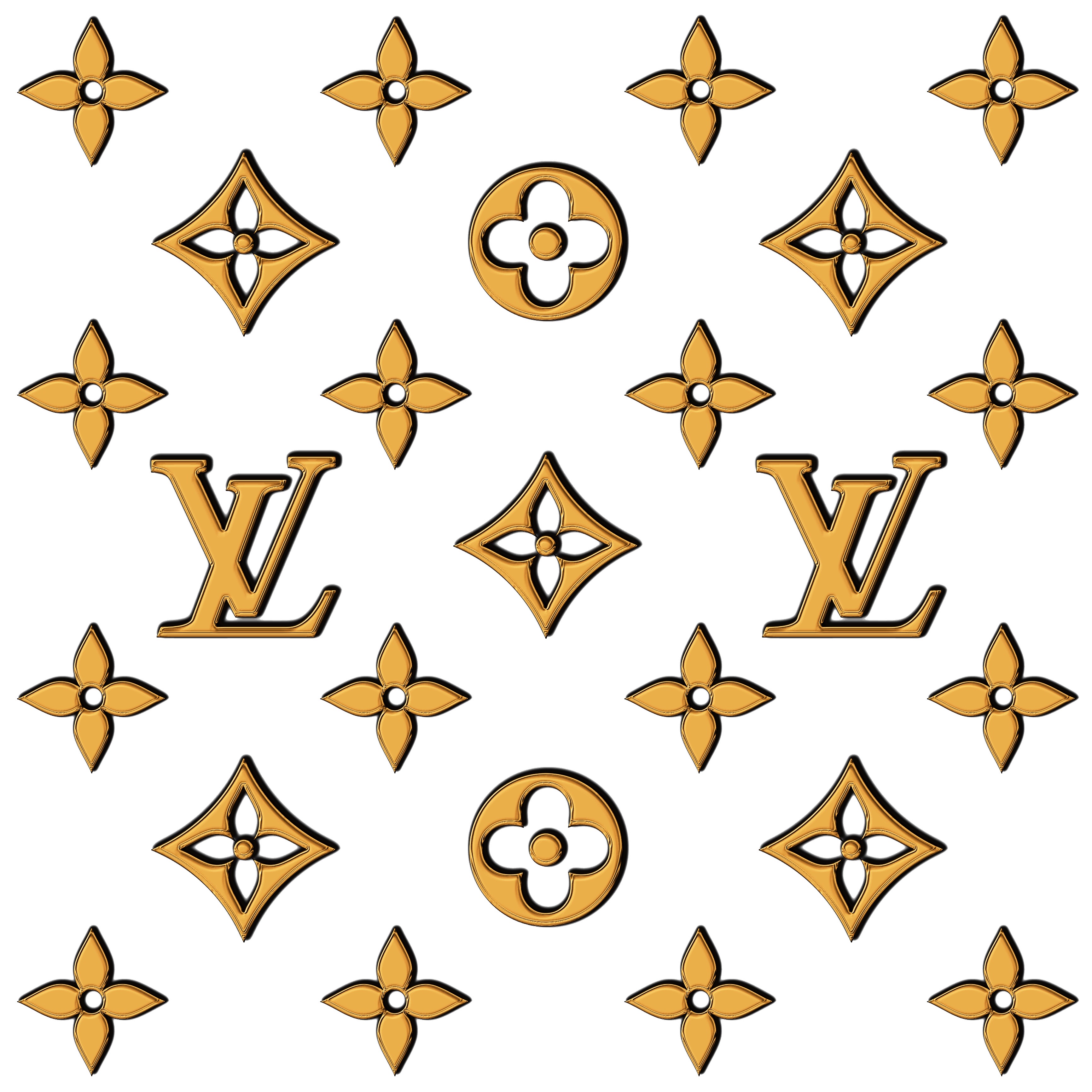 Gold 3d Louis Vuitton Logo Wallpaper By Tevesmuynerviosa