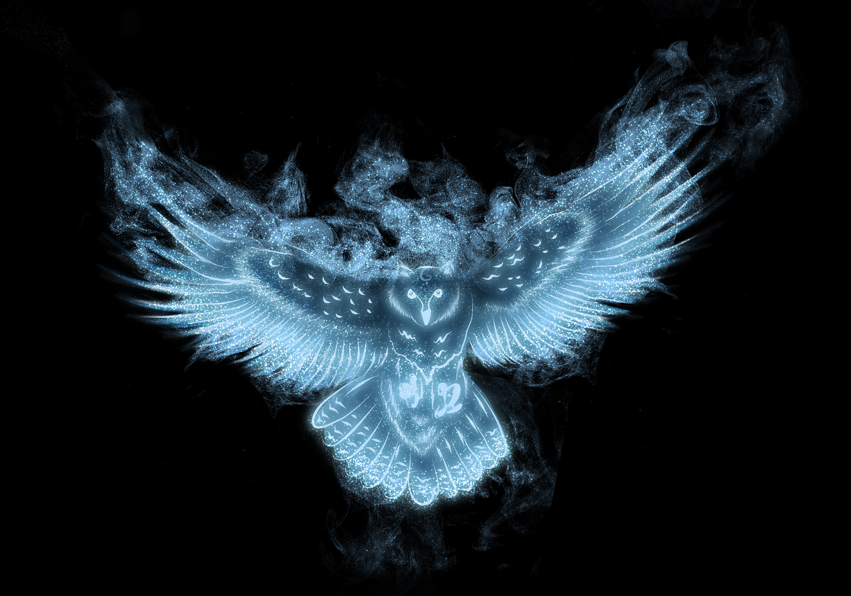 HD wallpaper: white owl wallpaper, Harry Potter, Hedwig, stars, night,  Apofiss | Wallpaper Flare