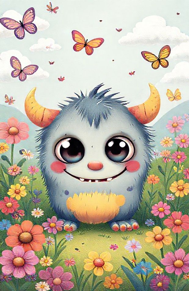 Cute Monster Wallpaper