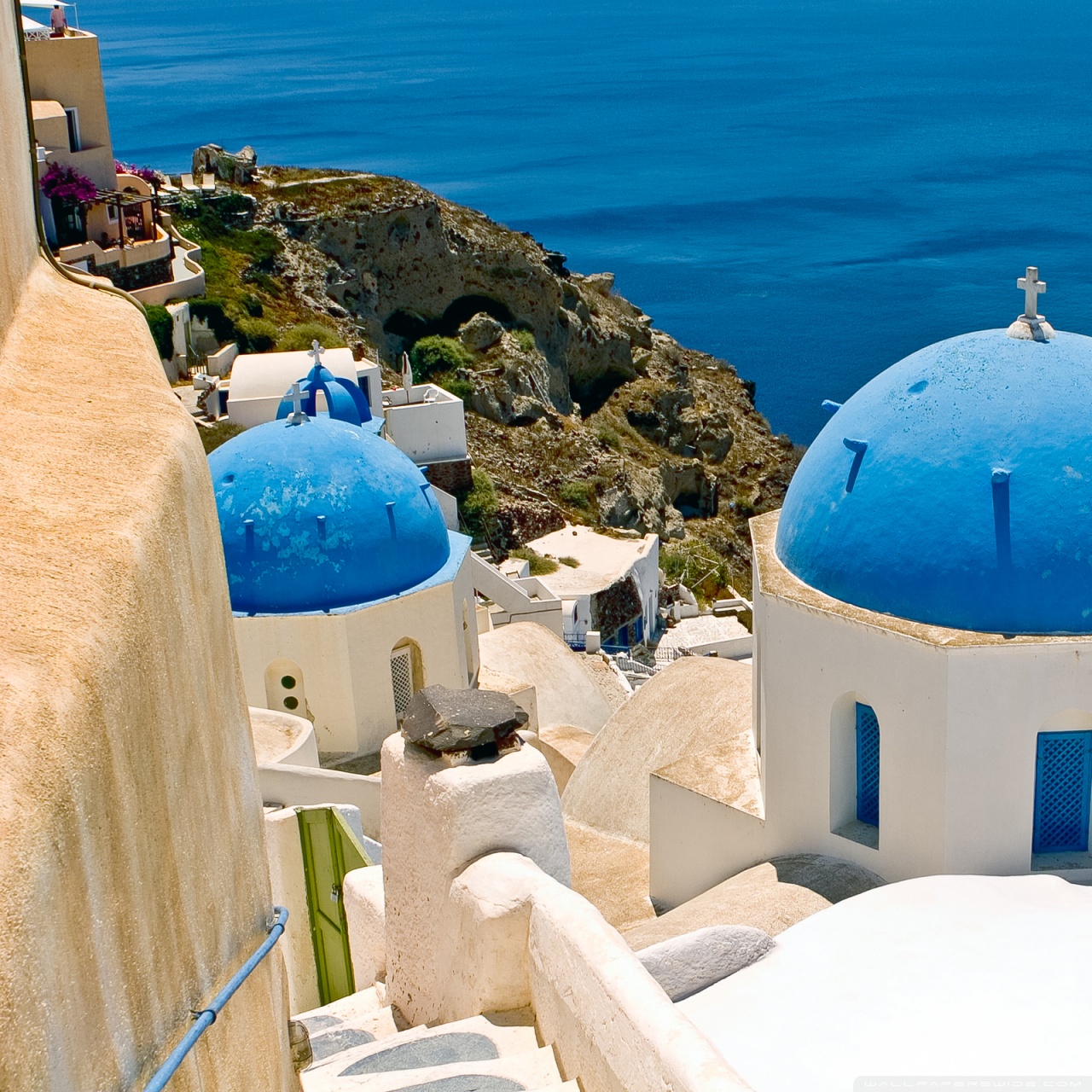 Oia Santorini Greece 4k Hd Desktop Wallpaper For Ultra