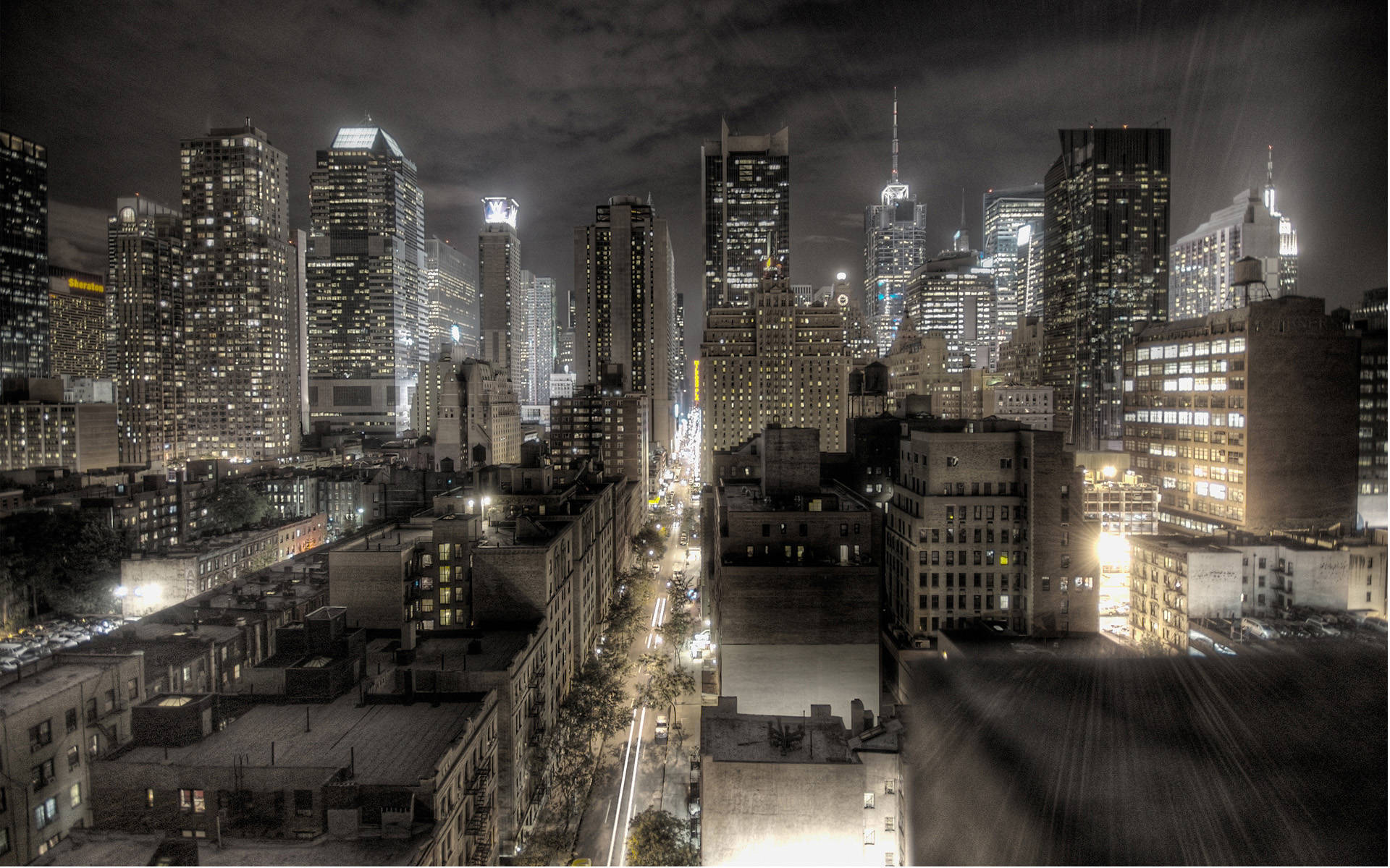 New York at night city wallpaper city wallpaper